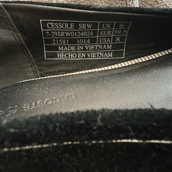 LACOSTE Black suede ballet slippers - Picture 3 of 4